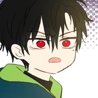 🤨 Anime, Manga, Charakter, Illustration whatsapp sticker