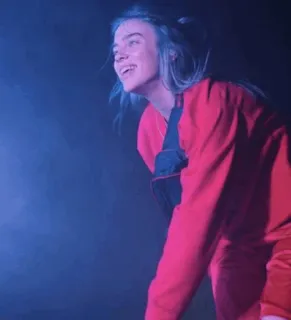 ✨ Billie Eilish Billie Eilish, chanteuse, musicien, pop star, célébrité, musique, concert telegram sticker