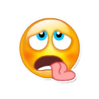 😪 Emoji, Exausto, Cansado, Calor, Tonto, Expressão, Sentimento telegram sticker