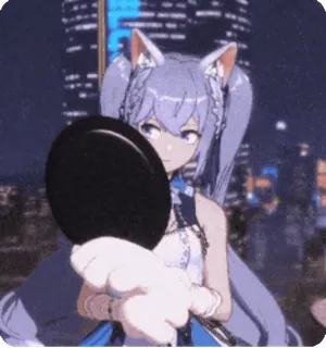 👀 Keqing Genshin Impact Anime, Kocica, Genshin Impact, Keqing, Gra wideo, Waifu telegram sticker