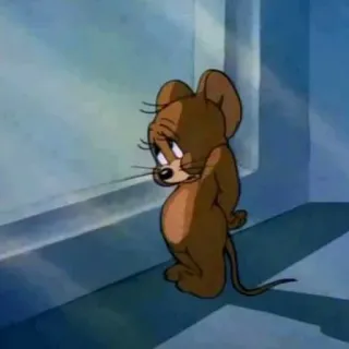 💗 Jerry Mouse Tom and Jerry Dessin animé, Souris, Triste, Animé, Personnage, Télévision whatsapp sticker