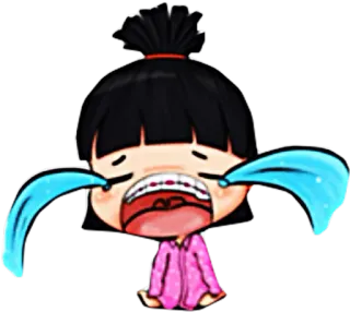 😭 weinen, traurig, Cartoon, Emotion, Tränen, Anime, Manga telegram sticker