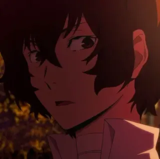 ✨ Osamu Dazai Bungo Stray Dogs อนิเมะ, Bungo Stray Dogs, โอซามุ ดาไซ, ดาไซ, ภาพเหมือน, ตัวละคร telegram sticker