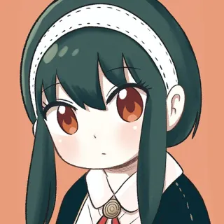 😐 Yor Forger Spy x Family Anime, Spy x Family, Yor Forger, Personnage, Dessin animé telegram sticker