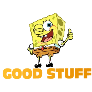 😔 Spongebob спанч боб, мультфильм, nickelodeon, квадратные штаны, большой палец вверх, подмигивание, смешной telegram sticker