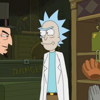 🛸 Rick Sanchez Rick and Morty Rick and Morty, Cartoon, Animation für Erwachsene, Science-Fiction telegram sticker