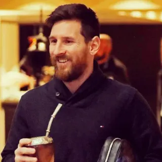 🎲 Lionel Messi ฟุตบอล, ฟุตบอล, นักกีฬา, เมสซี่, เยอร์บามาเต telegram sticker