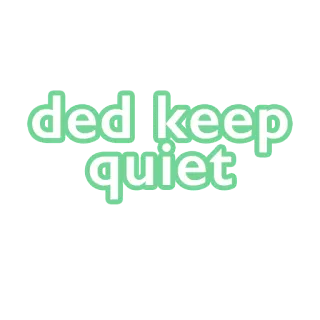 😵 ded keep quiet teks, pepatah, diam telegram sticker
