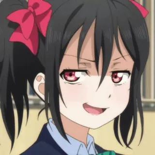 🎈 Nico Yazawa Love Live! Anime, Mädchen, arrogant, Nico Yazawa, Love Live! telegram sticker