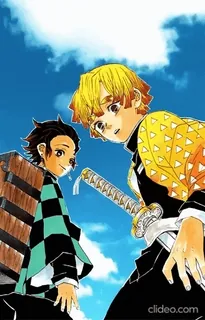 ✨ Tanjiro Kamado and Zenitsu Agatsuma Demon Slayer Demon Slayer, Tanjiro Kamado, Zenitsu Agatsuma, Anime, Manga telegram sticker