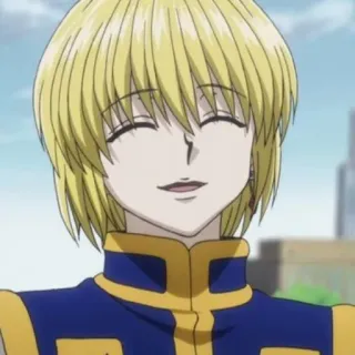 ☺️ Kurapika Hunter x Hunter Anime, blond, lächelnd, Kurapika, Hunter x Hunter telegram sticker