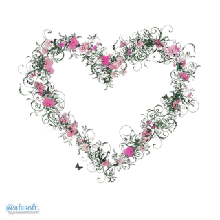 ❤ @afasoft serce, kwiaty, miłość, kwiatowy, walentynki telegram sticker