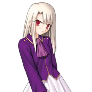 😡 Illyasviel von Einzbern Fate/stay night Аниме, Девушка, Персонаж, Илиясфиль фон Айнцберн, Fate/stay night telegram sticker