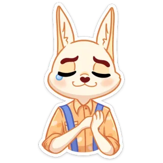 ☺ coelho, animal, coelhinho, fofo, desenho animado telegram sticker