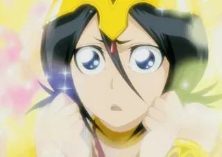 😍 Rukia Kuchiki Bleach anime, cartoon, queen, fanart telegram sticker