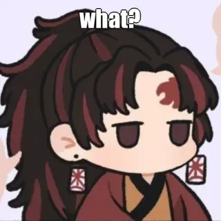 🙂 what? anime, question, cute, chibi, confused telegram sticker