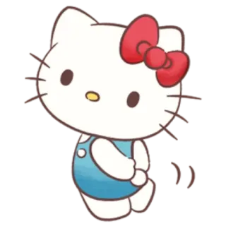 😀 Hello Kitty kawaii, carino, gatto, cartone animato telegram sticker