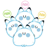 😅 nox 狐狸, 动物, 可爱, 贴纸 telegram sticker