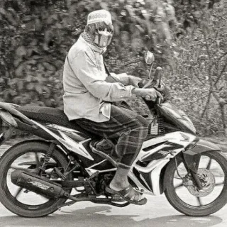 🌟 Motorrad, Motorradfahren, Transport, Fahren, Fahrzeug, Roller telegram sticker