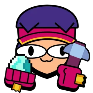 🍿 Gene Brawl Stars Gene, Brawl Stars, mobile game, character telegram sticker