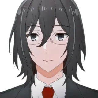 😐 Izumi Miyamura Horimiya Anime, Manga, Charakter, Brille, Horimiya, Izumi Miyamura telegram sticker