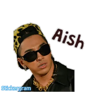 😒 Aish persona, occhiali da sole, cappello, moda whatsapp sticker
