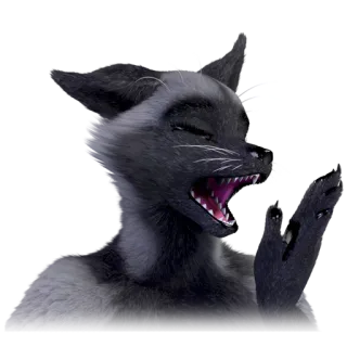 💤 Katze, Tier, Meme, Furry, Kreatur, Fantasy telegram sticker