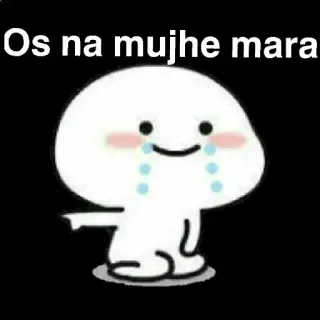 😫 Os na mujhe mara llorando, dibujos animados, triste, emoji telegram sticker