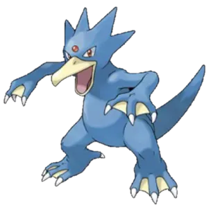 🔵 Golduck Pokémon, Psykokwak, Type Eau, Animal, Dessin animé, Jeu vidéo telegram sticker