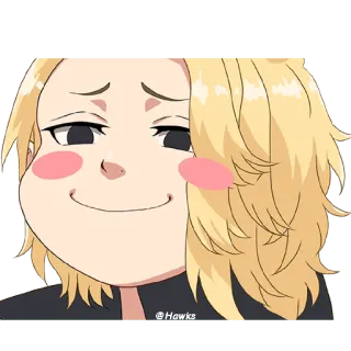 😏 @Hawks Anime, Phim hoạt hình, Chân dung, Dễ thương telegram sticker