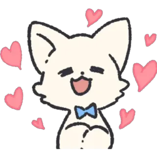 💗 kucing, hati, imut, cinta, menggemaskan, kawaii telegram sticker