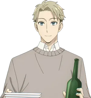 🍺 Loid Forger Spy x Family Anime, Spy x Family, Loid Forger, Personnage, Dessin animé telegram sticker