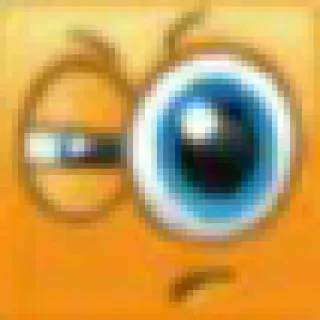 🤨 cartoon, eye, face, sticker whatsapp sticker