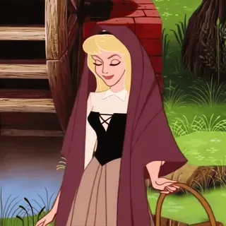🧚♀ Aurora Sleeping Beauty Disney Prinzessin, Aurora, Dornröschen, Cartoon, animiert telegram sticker