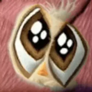 🥺 burung hantu, lucu, binatang, mata whatsapp sticker