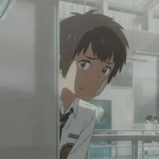 💫 Taki Tachibana Your Name anime, nhân vật, con trai, Your Name telegram sticker