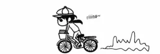 ✋ riiiiing~ bicycle, bike, transportation, cartoon telegram sticker