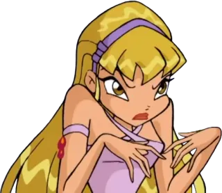 👿 Stella Winx Club desenho animado, fada, bravo, magia, Winx telegram sticker