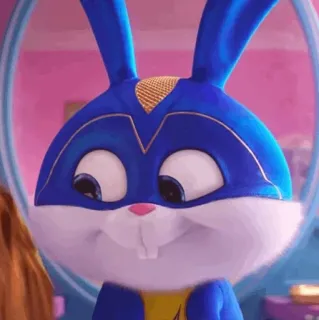 ❄ Snowball The Secret Life of Pets rabbit, cartoon, cute, bunny, animal, animated telegram sticker