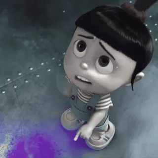 🧊 Agnes Despicable Me Cartoon, Film, Animation, Mädchen, Ich Einfach Unverbesserlich, Agnes whatsapp sticker