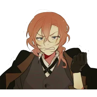 😬 Chuuya Nakahara Bungou Stray Dogs Anime, Manga, Charakter, Chuuya, Bungou Stray Dogs telegram sticker