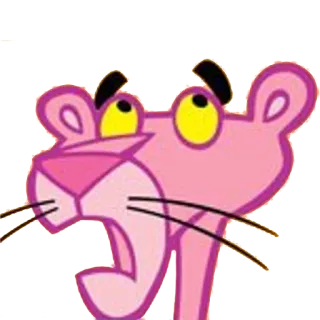 😩 Pink Panther cartoon, pink, panther, character, animation telegram sticker