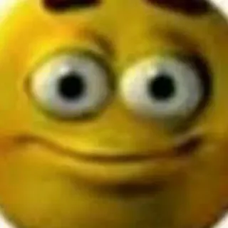 😟 emoji, face, meme, funny, creepy, weird, humor, internet telegram sticker
