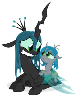 😖 Queen Chrysalis My Little Pony desenho animado, pônei, rainha, Chrysalis, amizade, magia telegram sticker