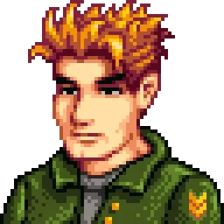 😐 Kent Stardew Valley Videojuego, Pixel art, Stardew Valley, Kent telegram sticker