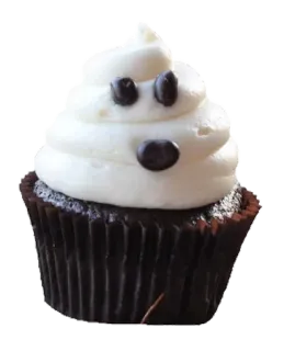 🍰 cupcake, ghost, halloween, dessert, sweet, food telegram sticker