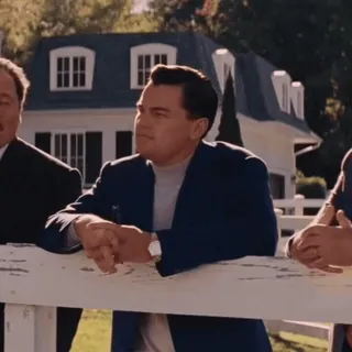 😊 Leonardo DiCaprio The Wolf of Wall Street леонардо дикаприо, волк с уолл-стрит, актер, фильм telegram sticker