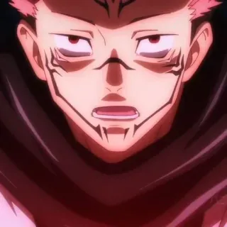 ✨ Sukuna Jujutsu Kaisen Anime, Bösewicht, Dämon, Fluch, Böse whatsapp sticker