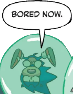 😒 Sonic BORED NOW. sonic, cartoon, bored, comic telegram sticker