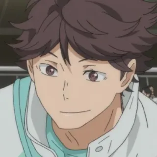 🦉 Tooru Oikawa Haikyuu!! Аниме, Haikyuu, Тоору Ойкава, Ойкава, Волейбол, Персонаж, Фанатское творчество telegram sticker
